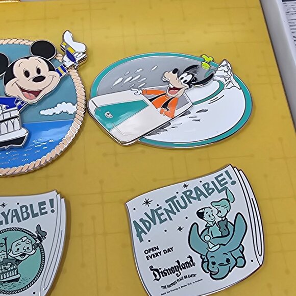 NEW! Disney Pin Trading Niftie Fifties Flashback Disneyland Newspaper Set LE150 - Picture 9 of 9